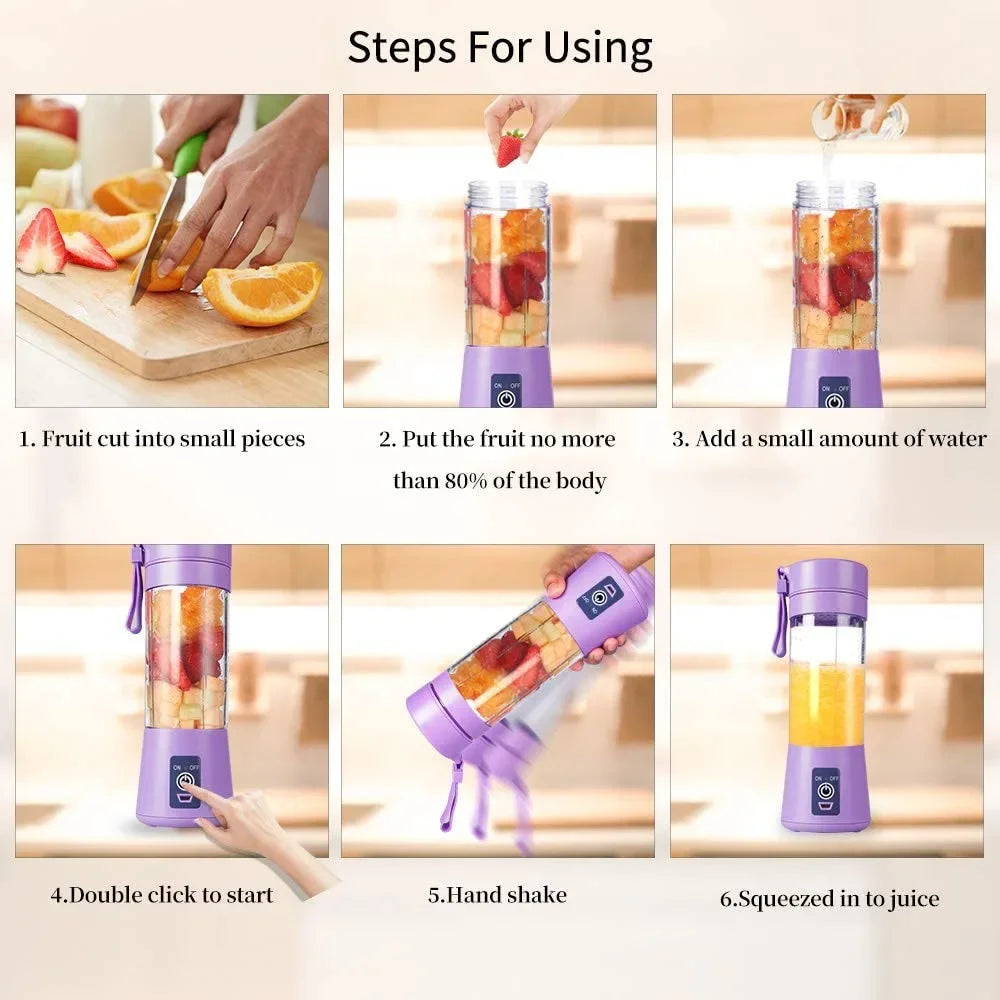 SmoothSip 6-Blade Portable Juicer Cup