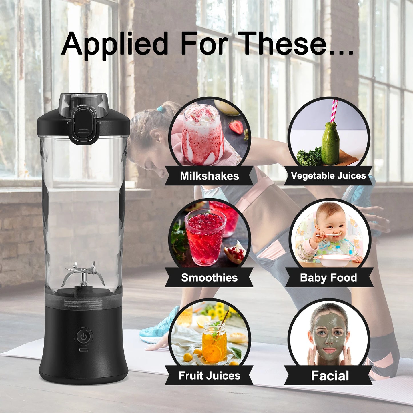 SmoothSip Pro 600 Portable Blender
